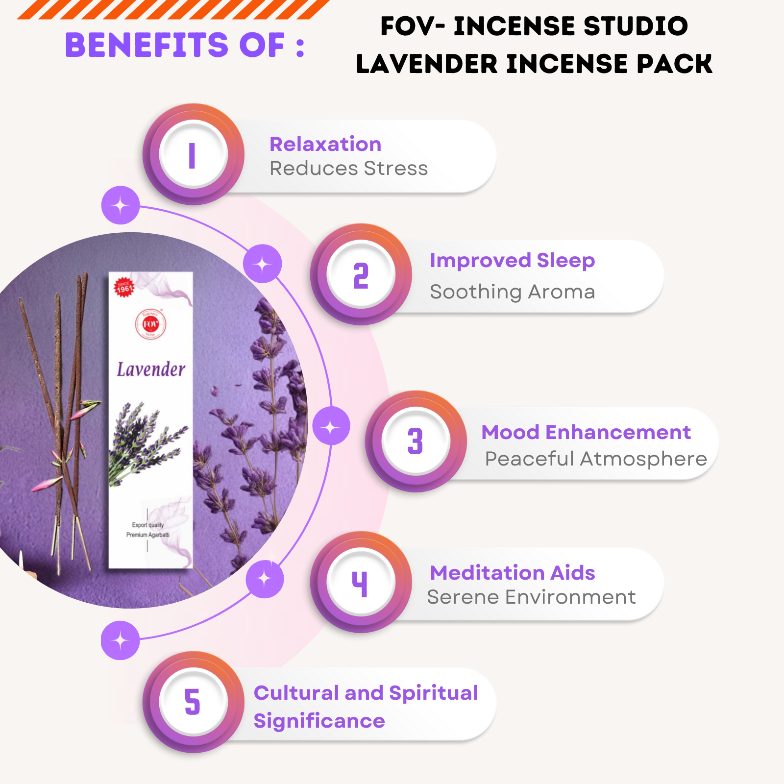 Lavender Incense Sticks