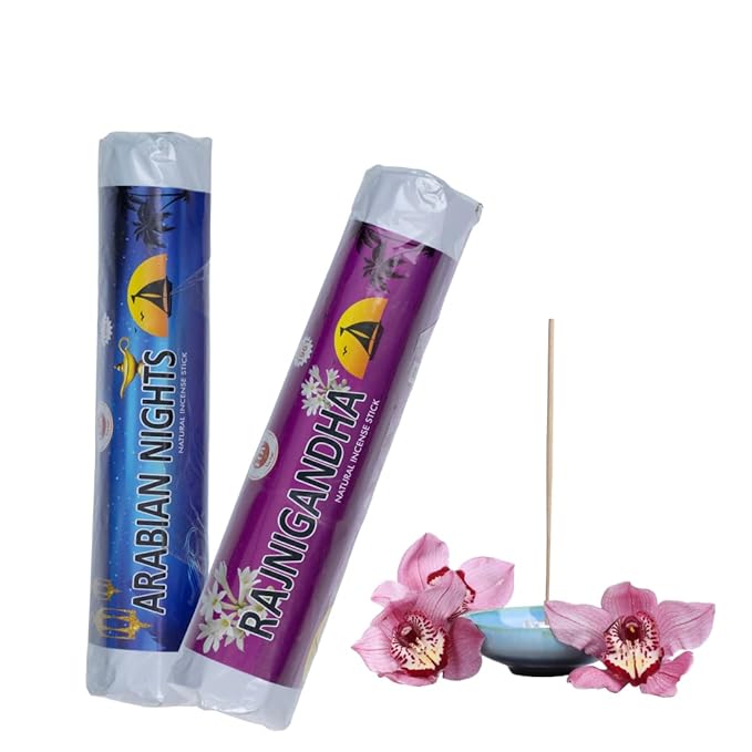 FOV Arabian Night & Rajnigandha Charcoal Free Incense Sticks