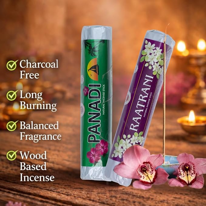 FOV Panadi & Raatrani Charcoal Free Incense Sticks