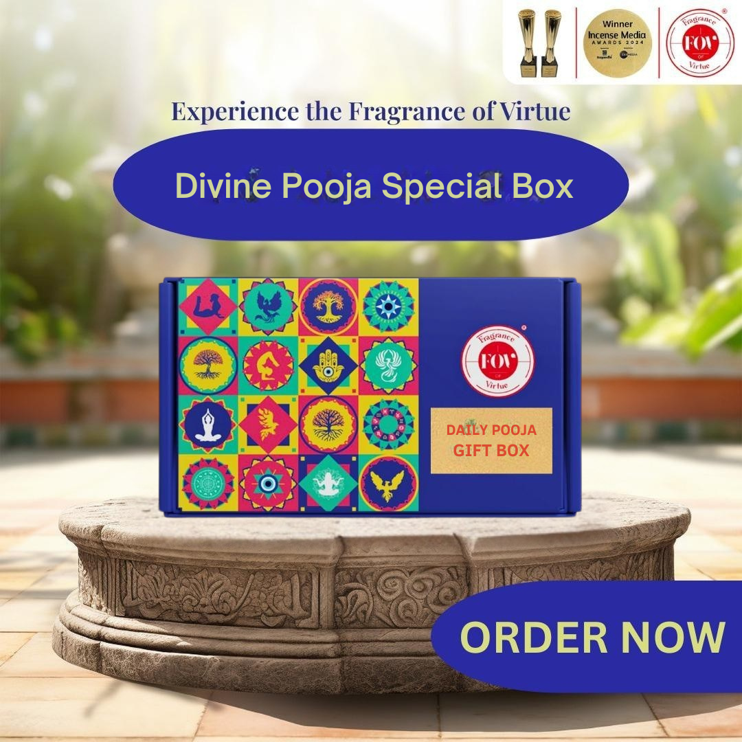 FOV Divine Pooja Special Box – 8-in-1 Ritual Kit for Daily Worship & Spiritual Protection