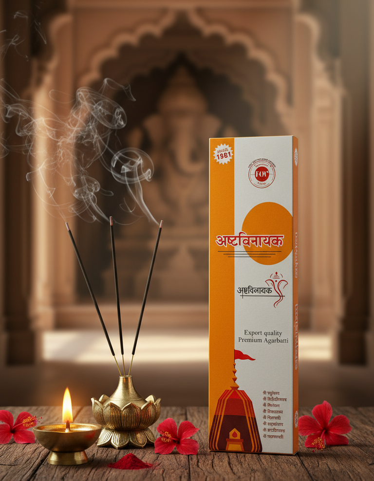 Ashtavinayak | Color Agarbatti/ Incense Sticks