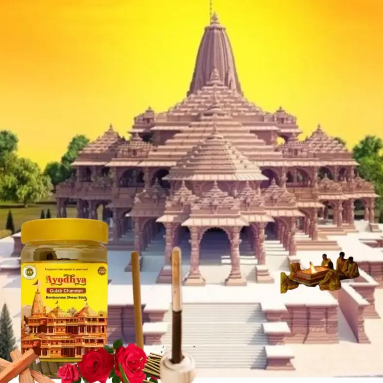 FOV |Wellness- Gulab Chandan Incense| Dhoop Stick