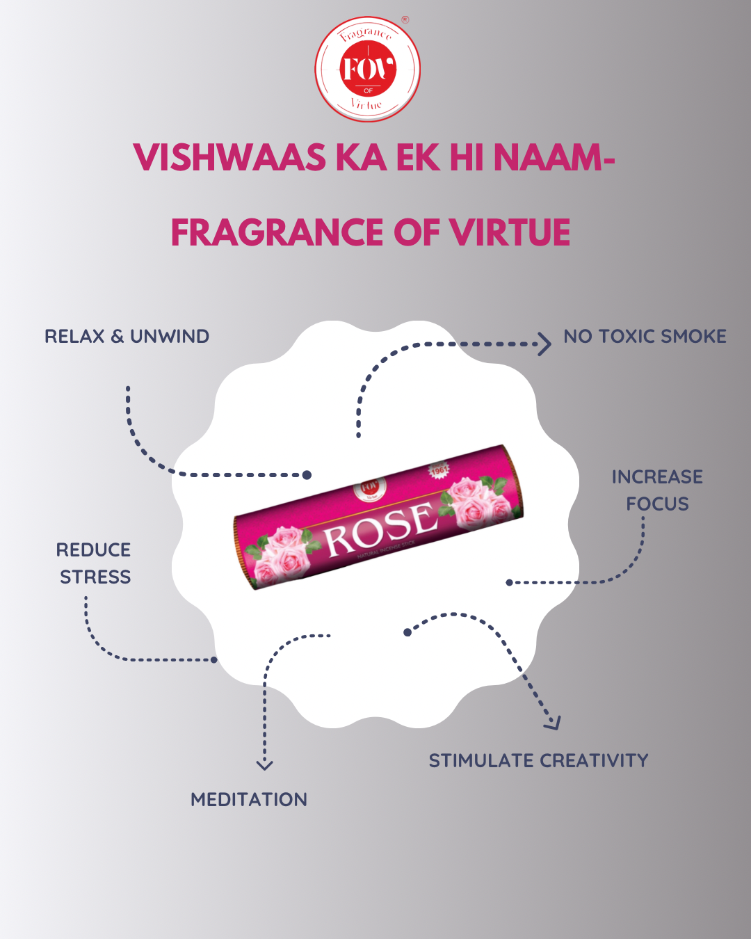 Rose Incense Stick Rolls Pack of 1