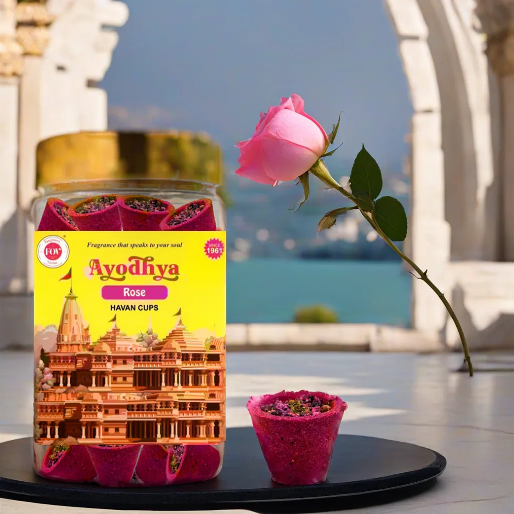 Wellness - Rose Havan Incense Cup