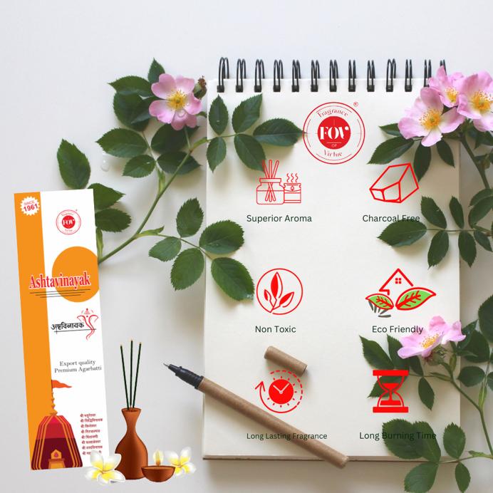 Ashtavinayak | Color Agarbatti/ Incense Sticks