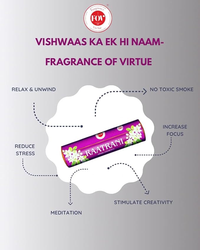 Raatrani Incense Stick Rolls Pack of 1