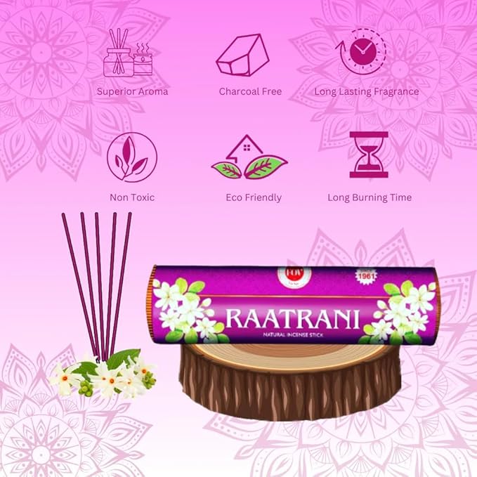 Raatrani Incense Stick Rolls Pack of 1