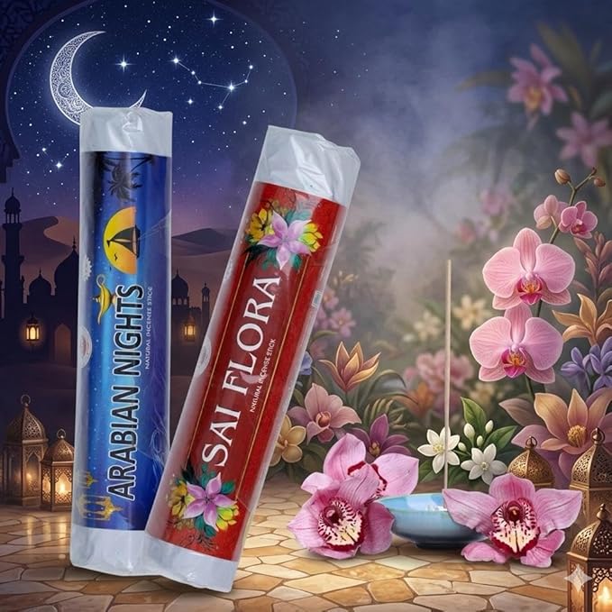 FOV Arabian Night & Saiflora Charcoal Free Incense Sticks