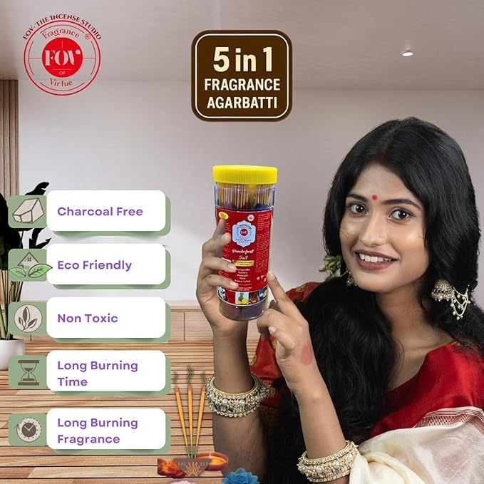 Panch Amrit – 5-in-1 Premium Incense Stick Collection