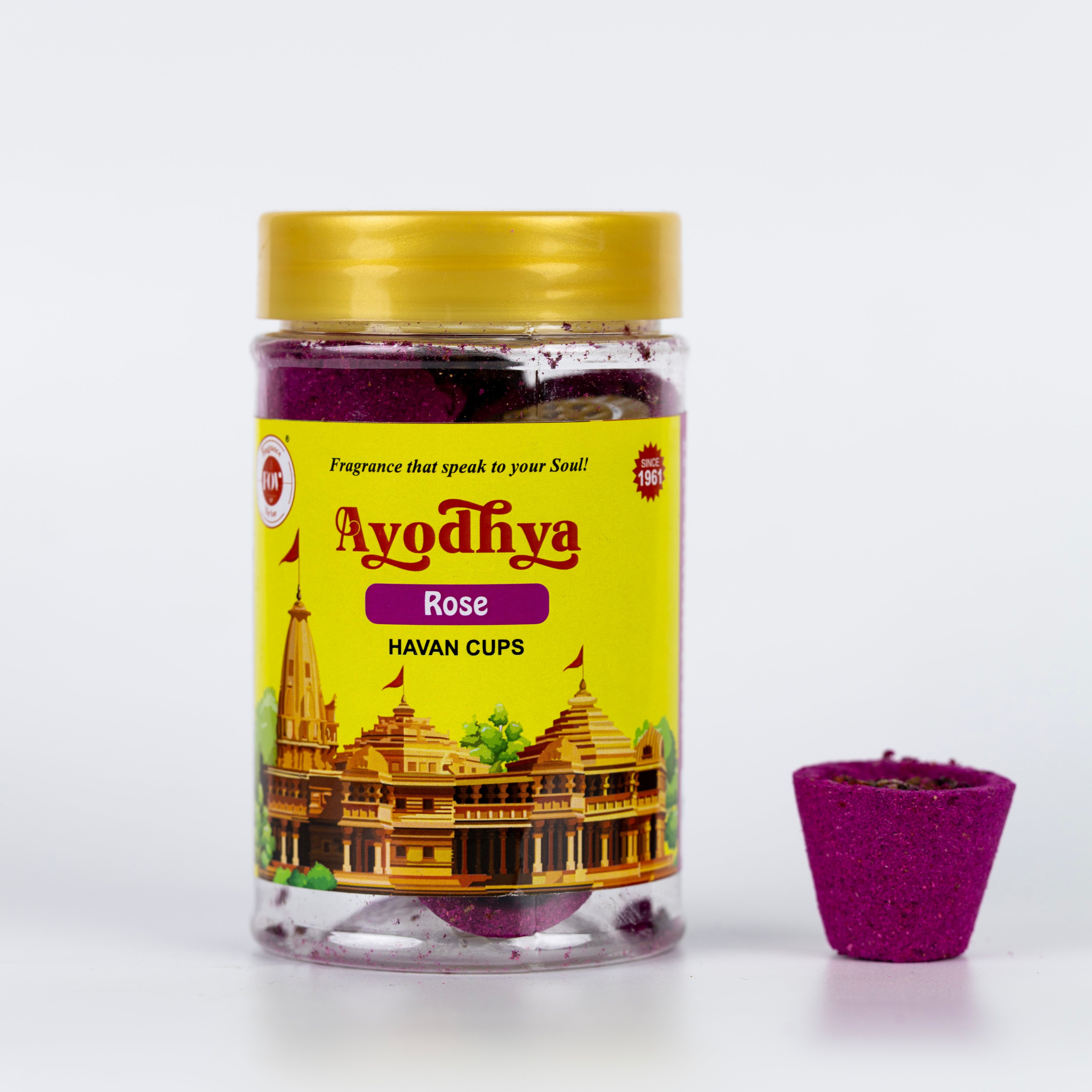 Wellness - Rose Havan Incense Cup