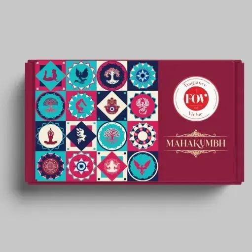 Mahakumbh wine coloured Pooja Box