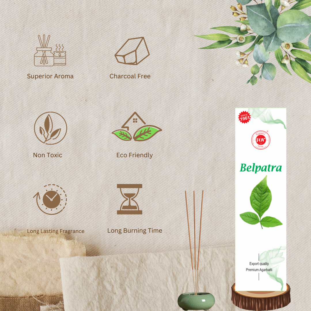 Premium 4 in 1 Incense (Jasmine,Rose,belpara,rajnigandha)