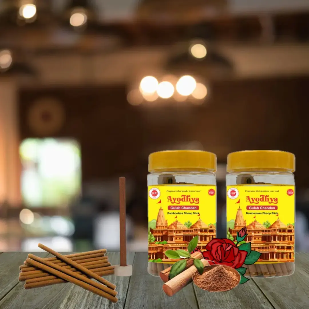 FOV |Wellness- Gulab Chandan Incense| Dhoop Stick