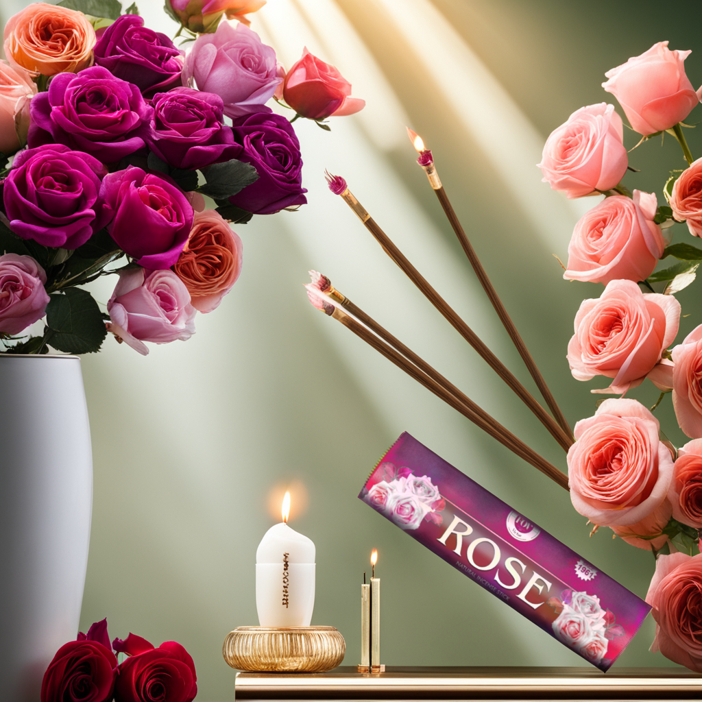 Rose Incense Stick Rolls Pack of 1